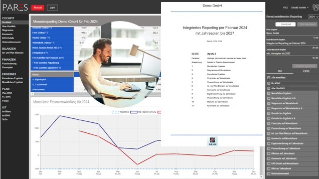 Reporting integrierten Finanzplanung