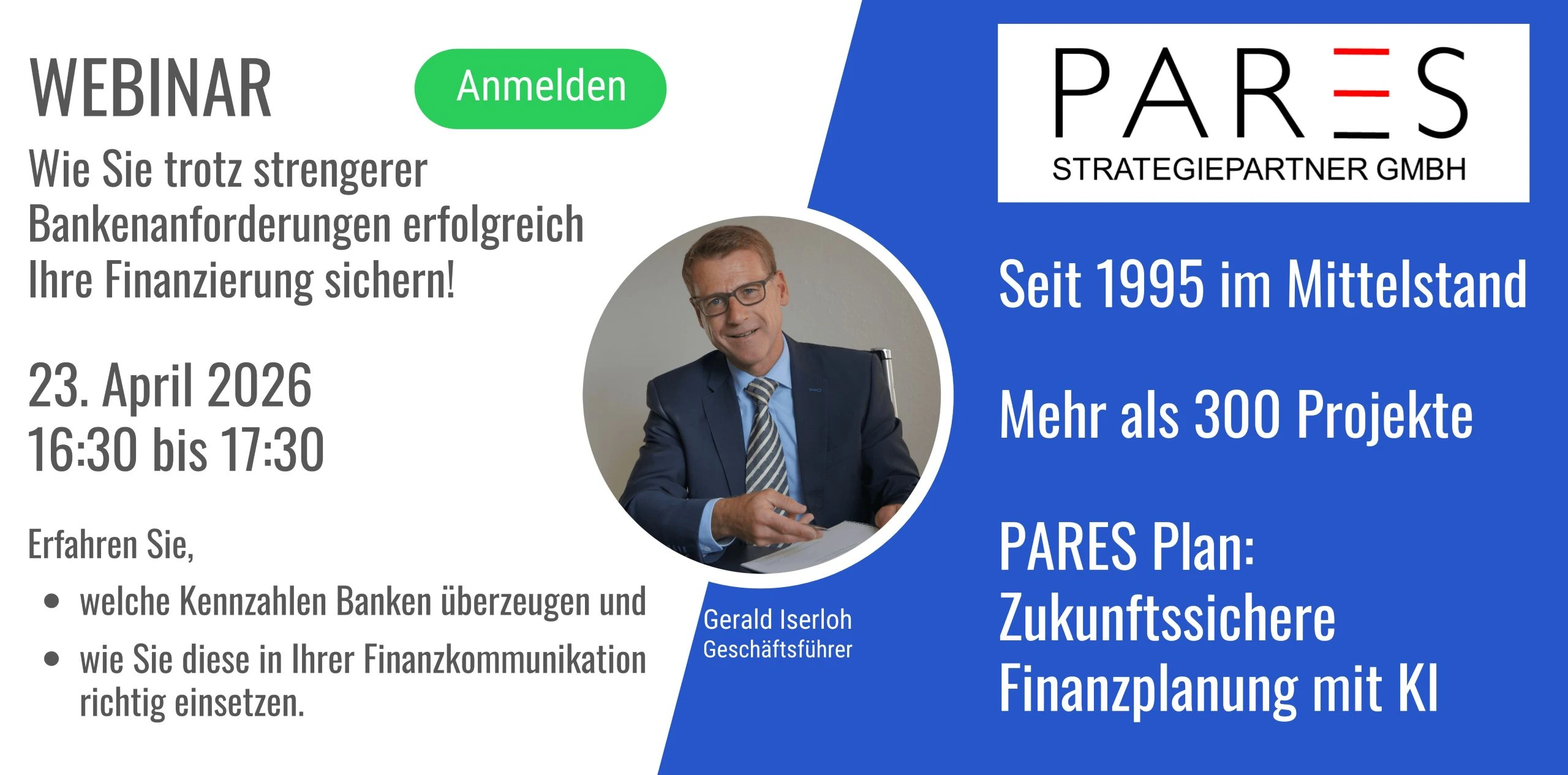 Webinar PARES-Plan Finanzierung sichern