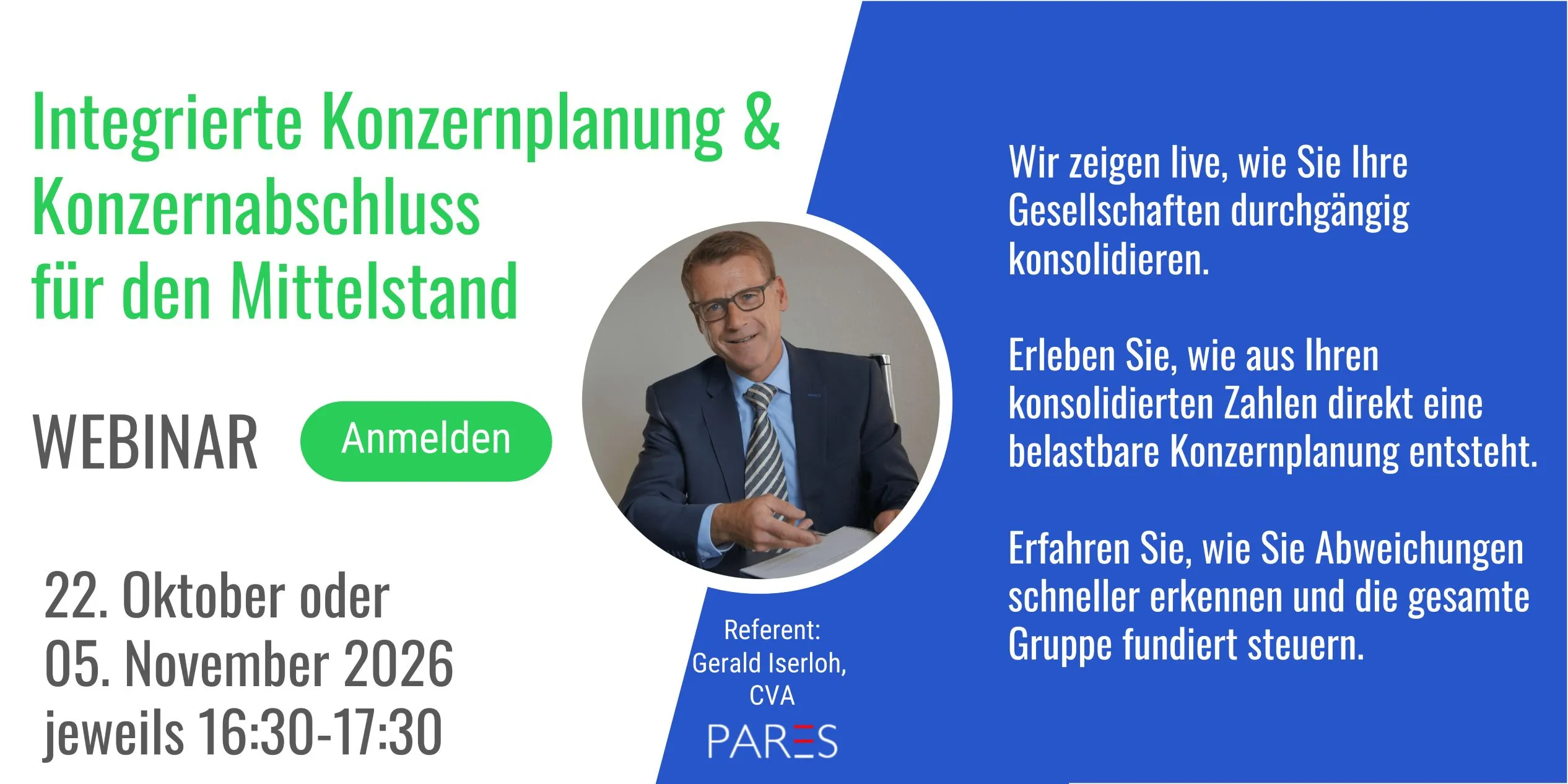 Webinar PARES Plan Konsolidierung